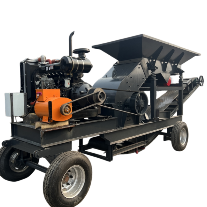 Mobile hammer crusher