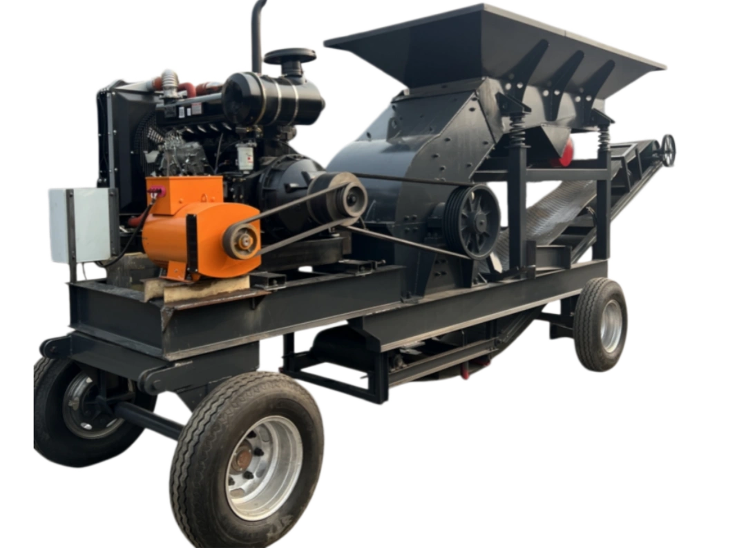 Mobile hammer crusher