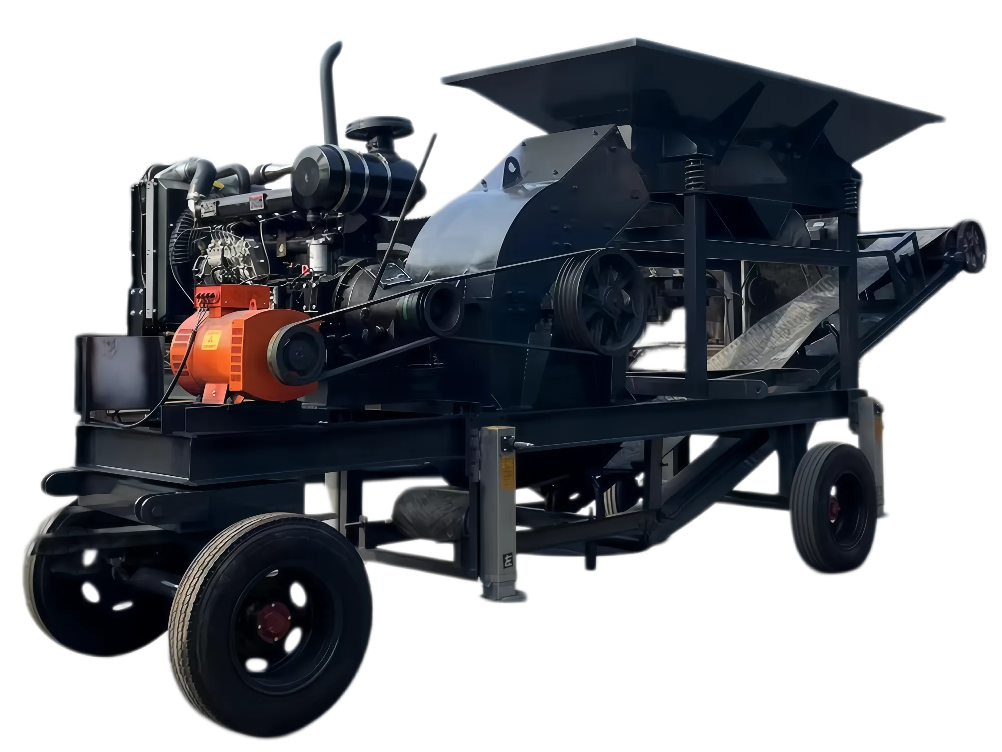 Mobile hammer crusher