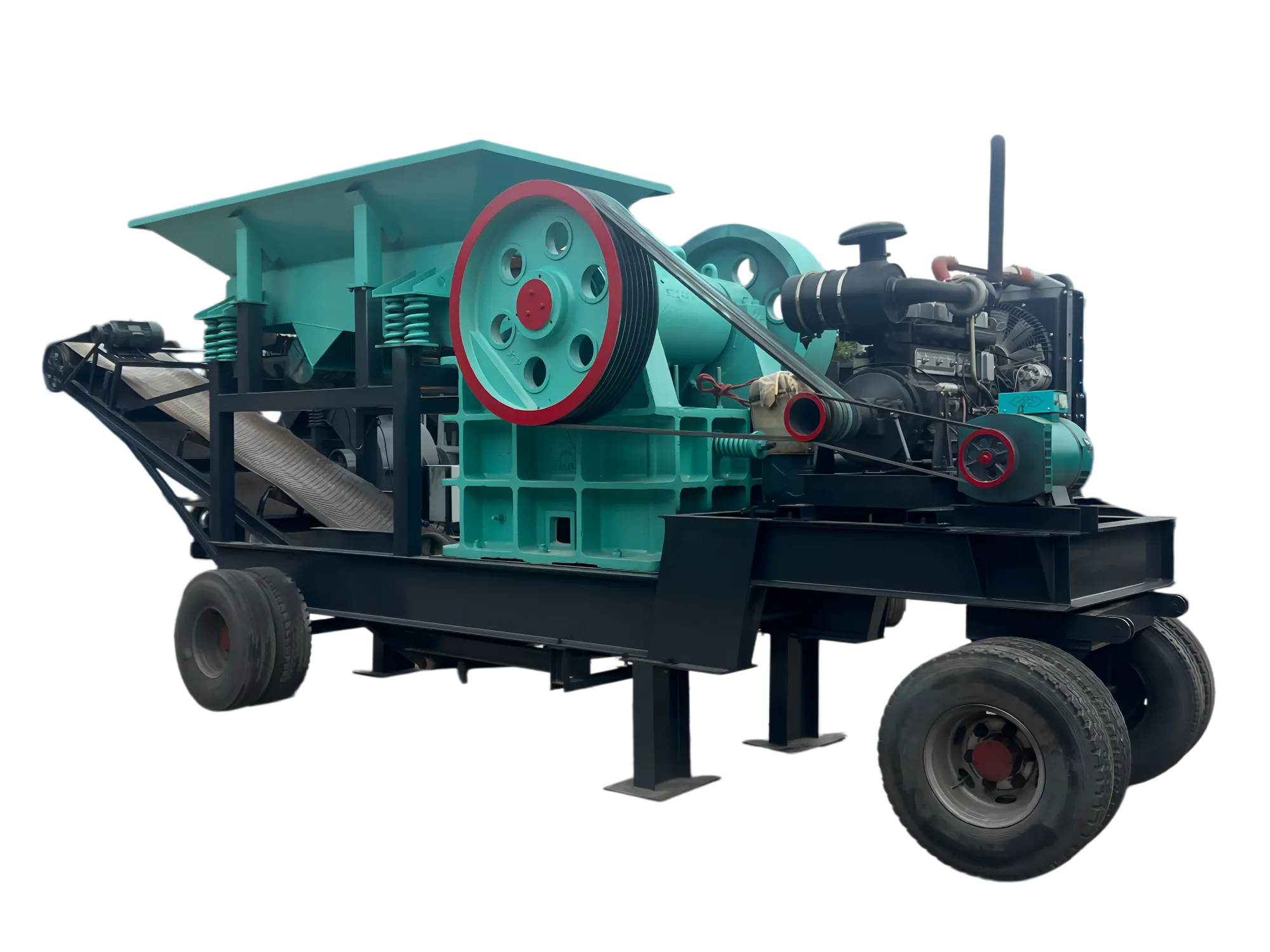 Diesel-Powered Mobile 500×750 Jaw Crusher