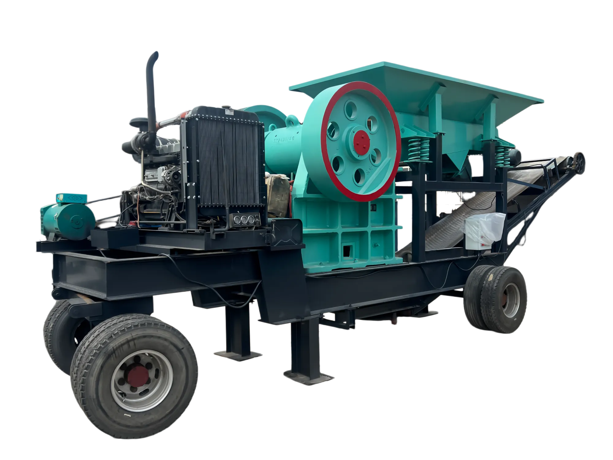 Diesel-Powered Mobile 500×750 Jaw Crusher